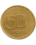 Argentina 50 pesos 1985 - 50º Aniversário Banco Central