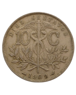 Bolívia 10 Centavos 1909