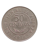 Bolívia 50 centavos 2012