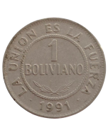 Bolívia 1 boliviano 1991