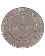 Bolívia 1 Boliviano 2012