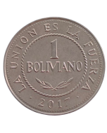 Bolívia 1 Boliviano 2017