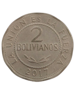 Bolívia 2 Bolivianos 2017