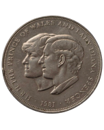 Reino Unido 25 Pence 1981 - Casamento do Príncipe Charles e Lady Diana