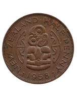 Nova Zelândia 1/2 Penny 1958