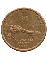 Estados Unidos 1 Dólar 2011 - Tratado de Wampanoag