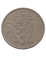 Noruega 5 Coroas 1966