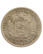 Venezuela ½ Bolívar 1945 - Prata