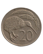 Nova Zelândia 20 Cents 1975