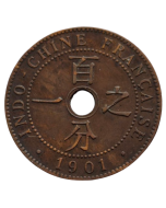 Indochina Francesa 1 cent 1901