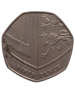 Reino Unido 50 Pence 2014 - Escudo Britânico