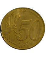 Cidade do Vaticano 50 Cents 2000 -  João Paulo II - Exonumia