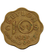 Ceilão 10 Cents 1951