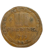 Cidade de Münster 3 Pfennig 1753