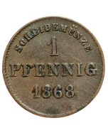 Saxe-Meiningen 1 Pfennig 1868