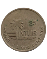 Cuba 25 Centavos 1989 - Instituto do Turismo