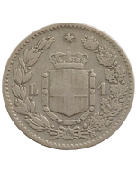 Itália 1 Lira 1886 - Prata