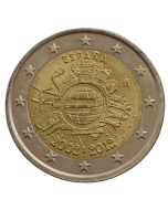 Espanha 2 Euros 2012 - 10 Anos de Circulação do Euro