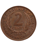 Caribe Oriental 2 Cents 1965