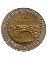 Argentina 1 Peso 2010 - Bicentenário da Argentina - Glaciar Perito Moreno