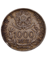 Brasil 1000 Réis 1913 - Estrelas Soltas (Prata)