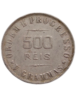 Brasil 500 Réis 1906 - Prata