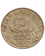 Brasil 500 Réis 1913 - Estrelas Soltas (Prata)