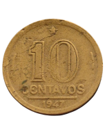 Brasil 10 Centavos 1947 - Getúlio Vargas