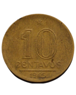 Brasil 10 Centavos 1945 - Sem Sigla