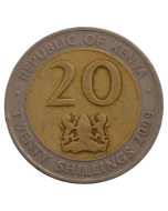 Quênia 20 Shillings 2009