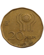 Argentina 20 Pesos 1977 - Copa do Mundo FIFA