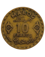 Marrocos 10 Francos 1952  - Protetorado Francês