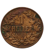 África Oriental Alemã 1 Heller 1908 "J"