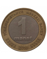 Turcomenistão 1 Manat 2010 