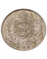 Brasil 200 Réis 1867 - Prata