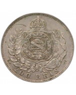 Brasil 200 Réis 1867 - Prata