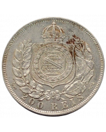 Brasil 200 Réis 1867 - Prata