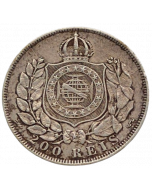 Brasil 200 Réis 1868 - Prata