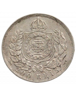 Brasil 200 Réis 1869 - Prata