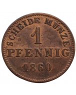 Hessen-Darmstadt 1 Pfennig 1860