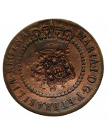 Brasil 10 réis 1786 - Com Escudete - Coroa Média