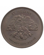 Santa Helena 25 Pence 1977  - Tartaruga Gigante de Aldabra