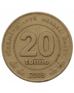 Turcomenistão 20 Tenge 2009 