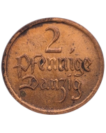 Cidade Livre de Danzig 2 Pfennig 1926