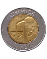 San Marino 500 Liras 1998 - Química