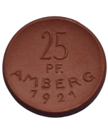 Cidade de Amberg 25 Pfennig 1921