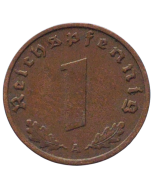 Alemanha - Terceiro Reich 1 Reichspfennig 1938 A (Bronze) "Item não promove ou glorifica a violência.."