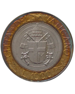 Cidade do Vaticano 1000 Liras 1998 (Papa João Paulo II)