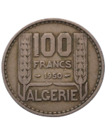 Argélia 100 Francos 1950 - Colônia Francesa