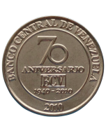 Venezuela 50 Cêntimos 2010 - 70º Aniversário Banco da Venezuela